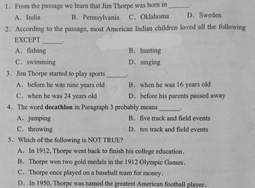 2015年11月7日北京學位英語試題