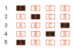 規(guī)范的填涂方式