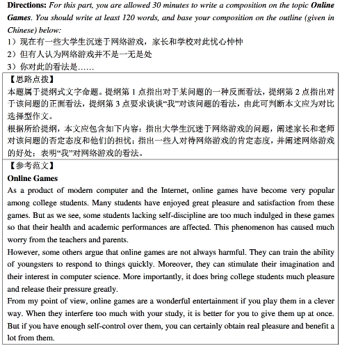 學位英語作文預測題