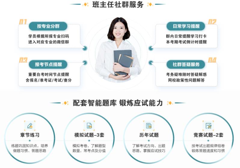 自考基礎薄弱，缺乏學習自制力？無憂實驗班助您掃除單科攔路虎！